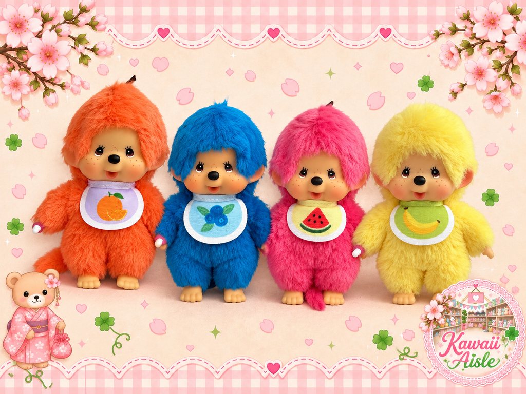 Monchhichi Fruit Beanie Mini Plush – Choose Your Fruit