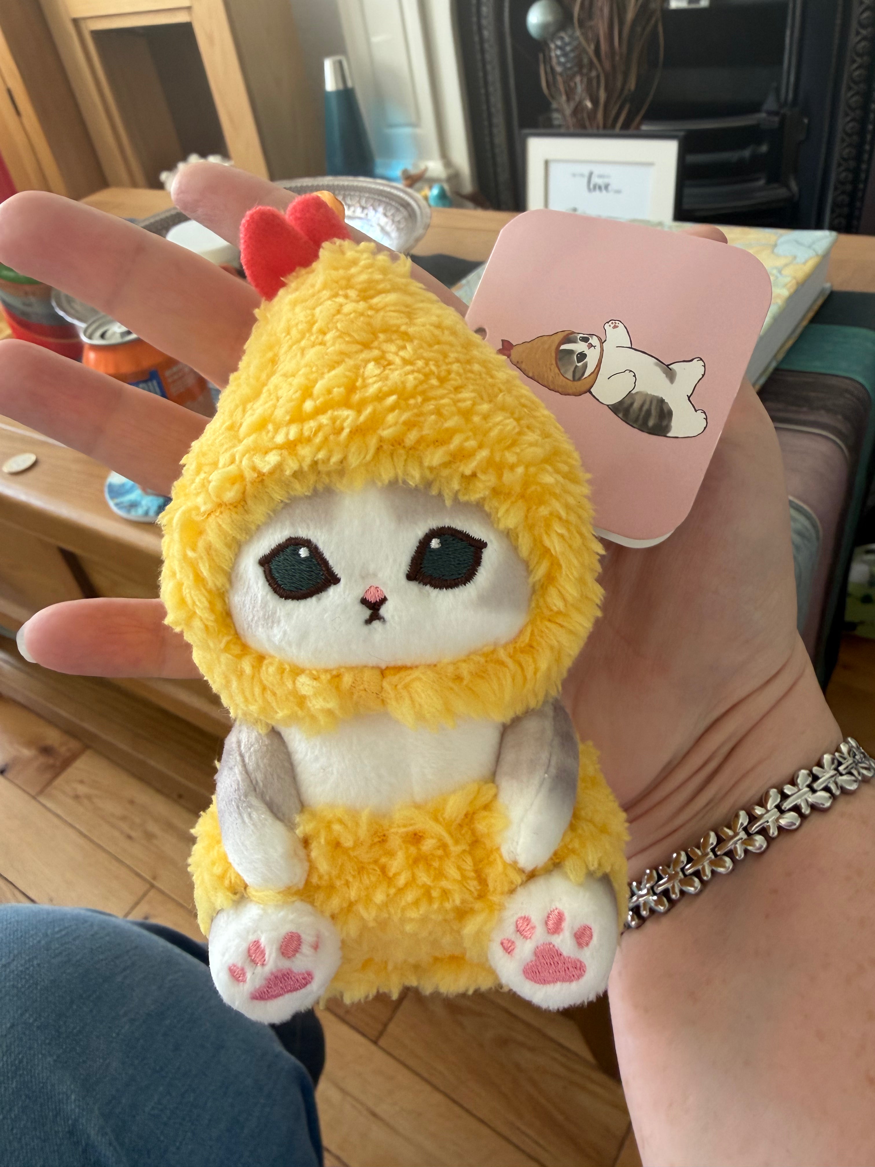Mofusand Kororin Ebi Nyan Tempura Prawn Cat – Mini Keychain Mascot 🍤🐱
