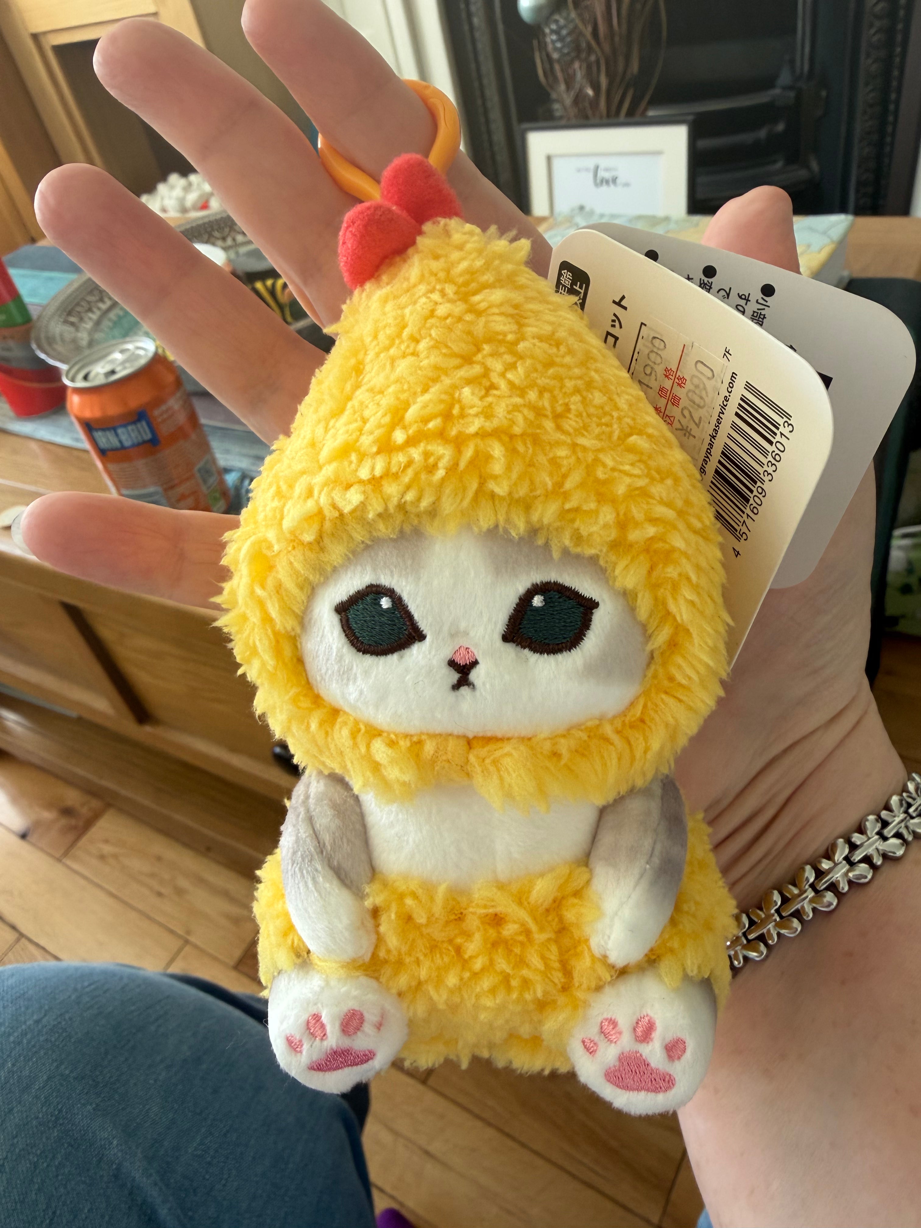 Mofusand Kororin Ebi Nyan Tempura Prawn Cat – Mini Keychain Mascot 🍤🐱