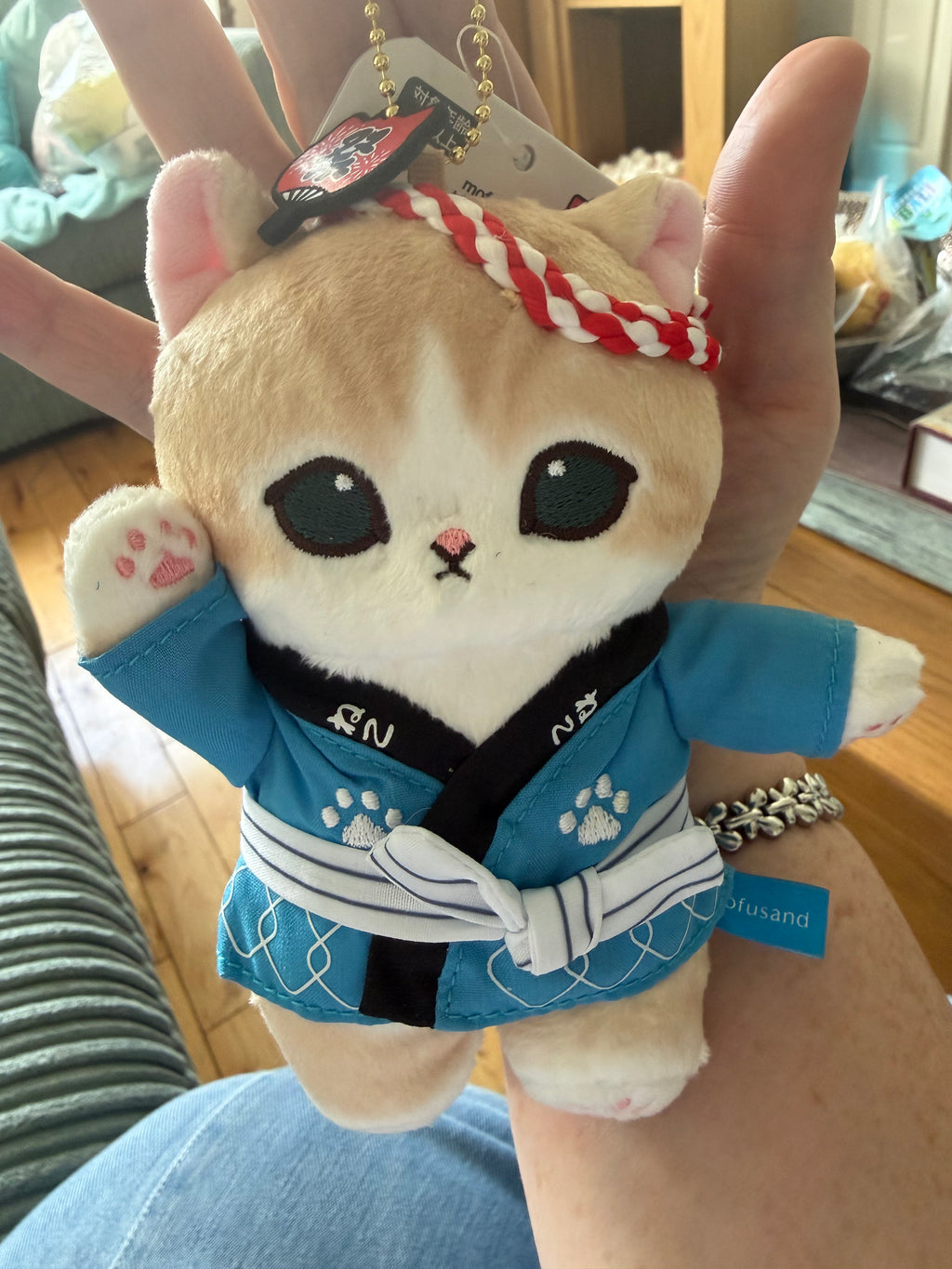 Mofusand Japanese Festival Cat Mascots Red & Blue | Kawaii Aisle