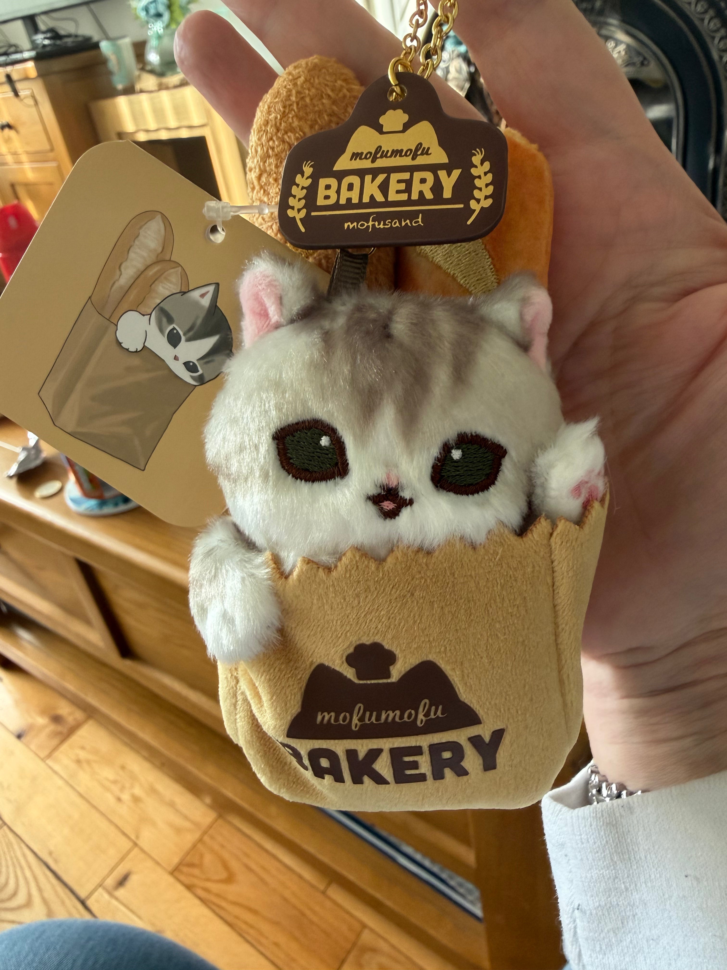 Mofusand Mofumofu Bakery Plush Bag Charms – Japan Exclusive | Choose Your Kitty 🥐🐱