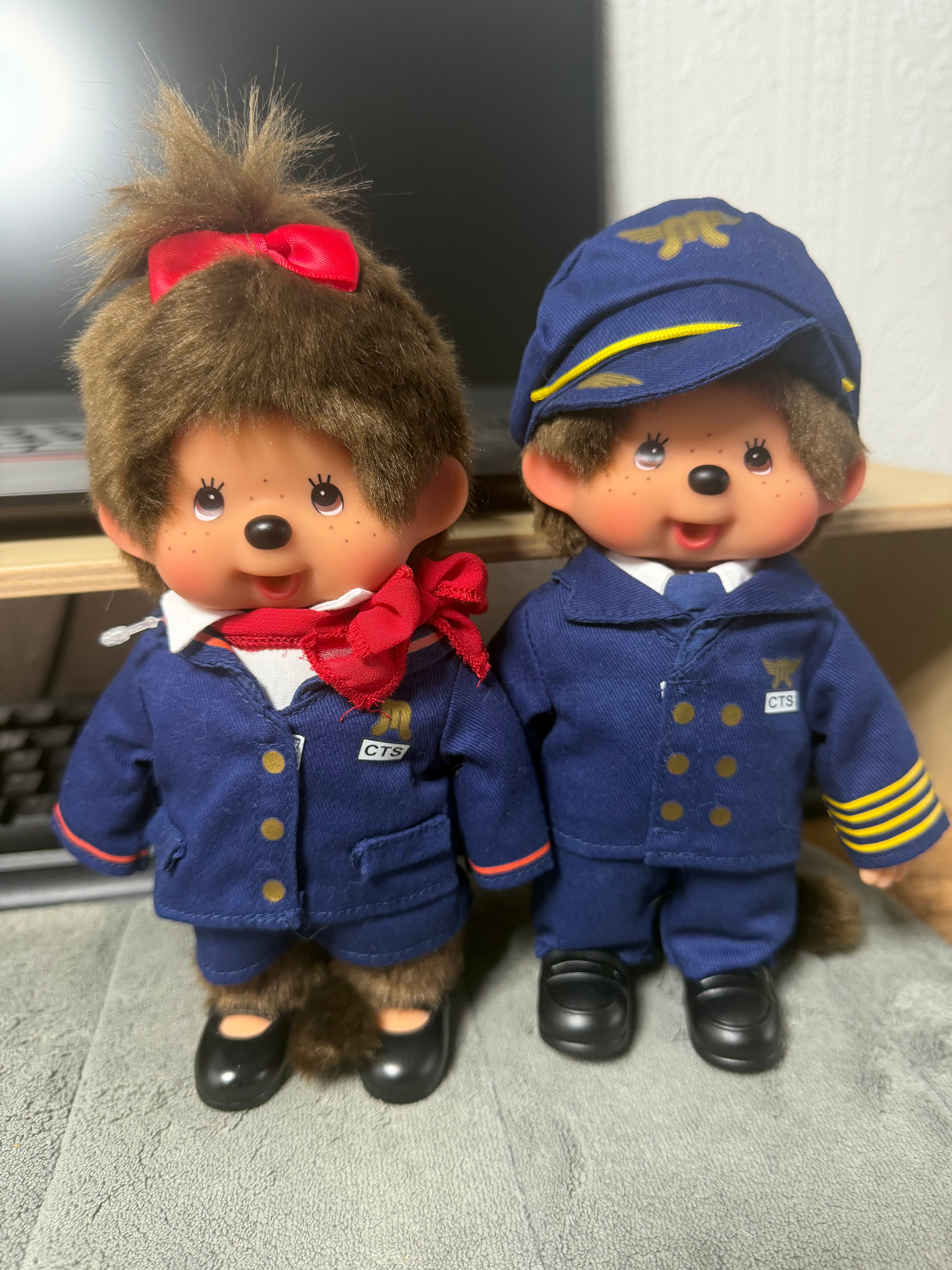 New Chitose Airport Exclusive Monchhichi – Pilot & Cabin Crew | Japan Limited Edition
