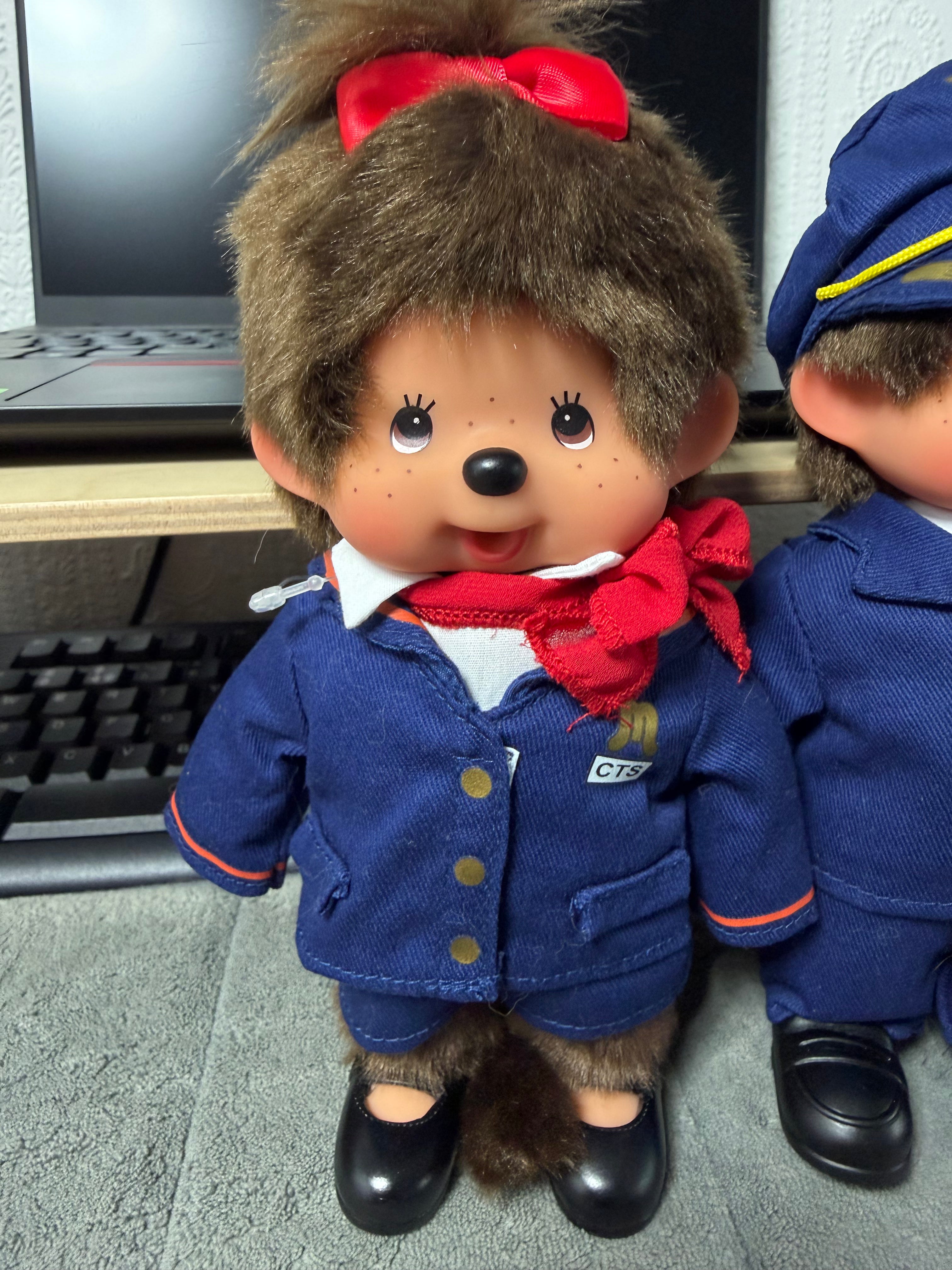 New Chitose Airport Exclusive Monchhichi – Pilot & Cabin Crew | Japan Limited Edition
