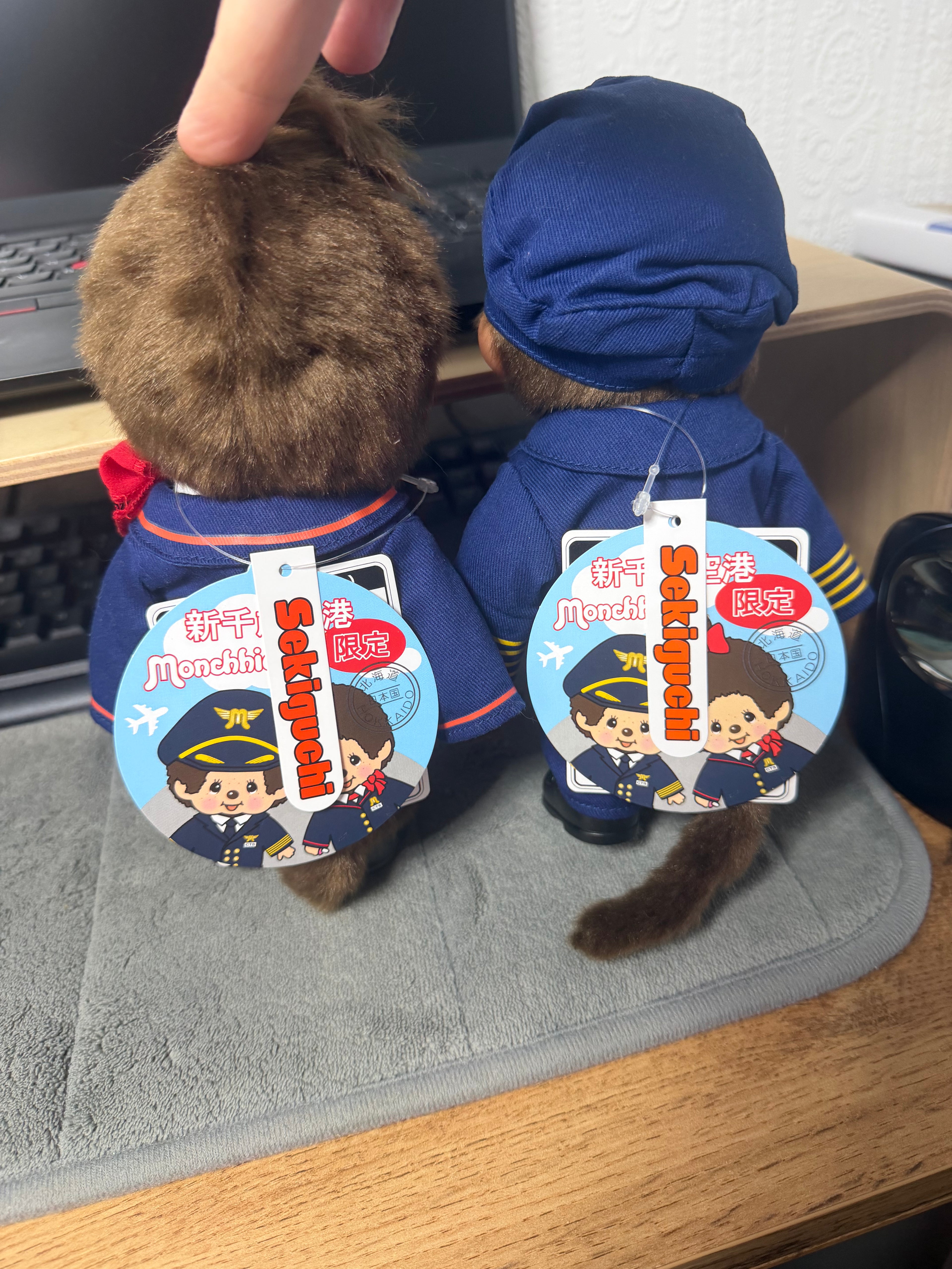 New Chitose Airport Exclusive Monchhichi – Pilot & Cabin Crew | Japan Limited Edition