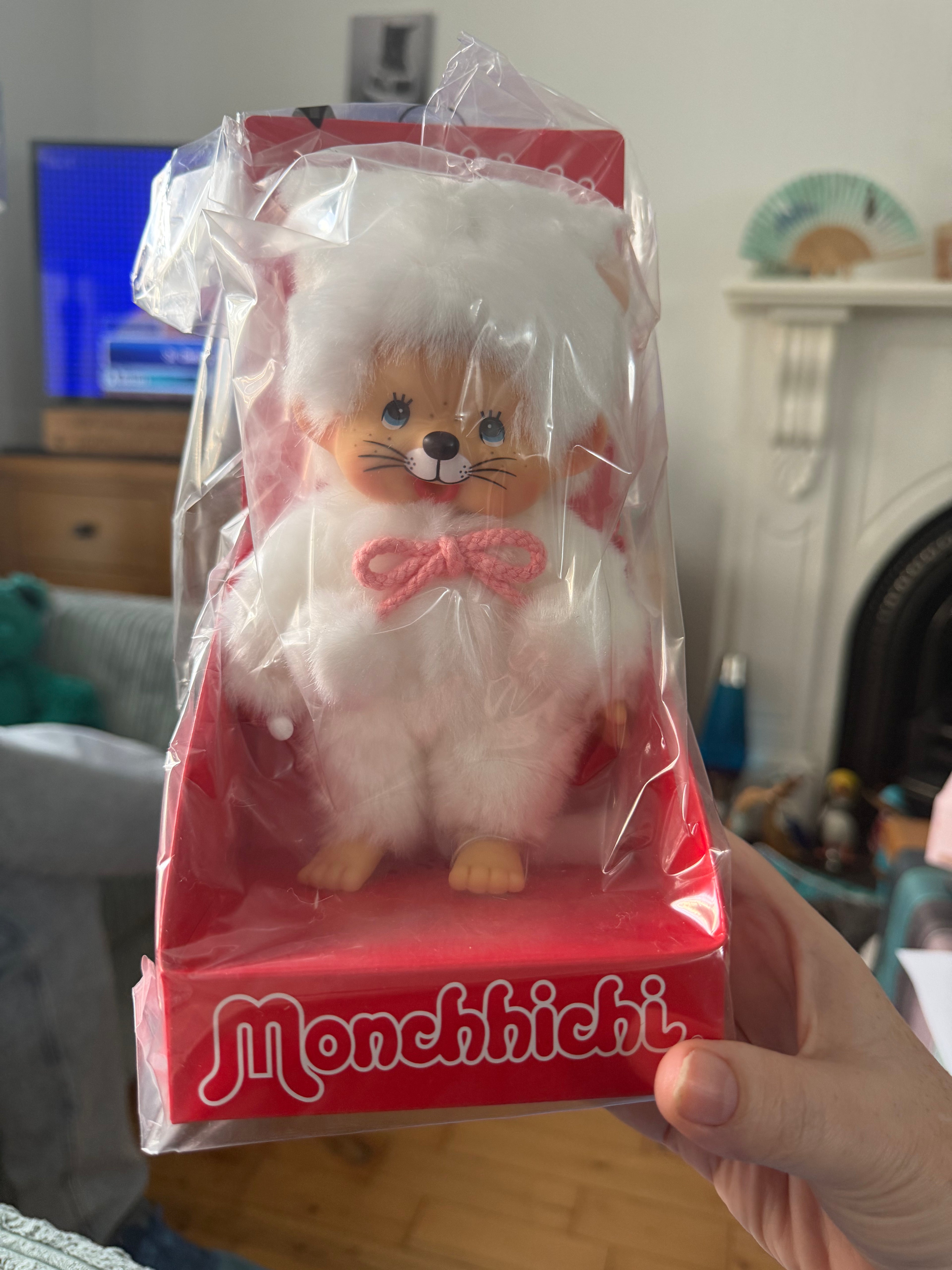 Monchhichi White Cat – 20cm | Sekiguchi | 204267