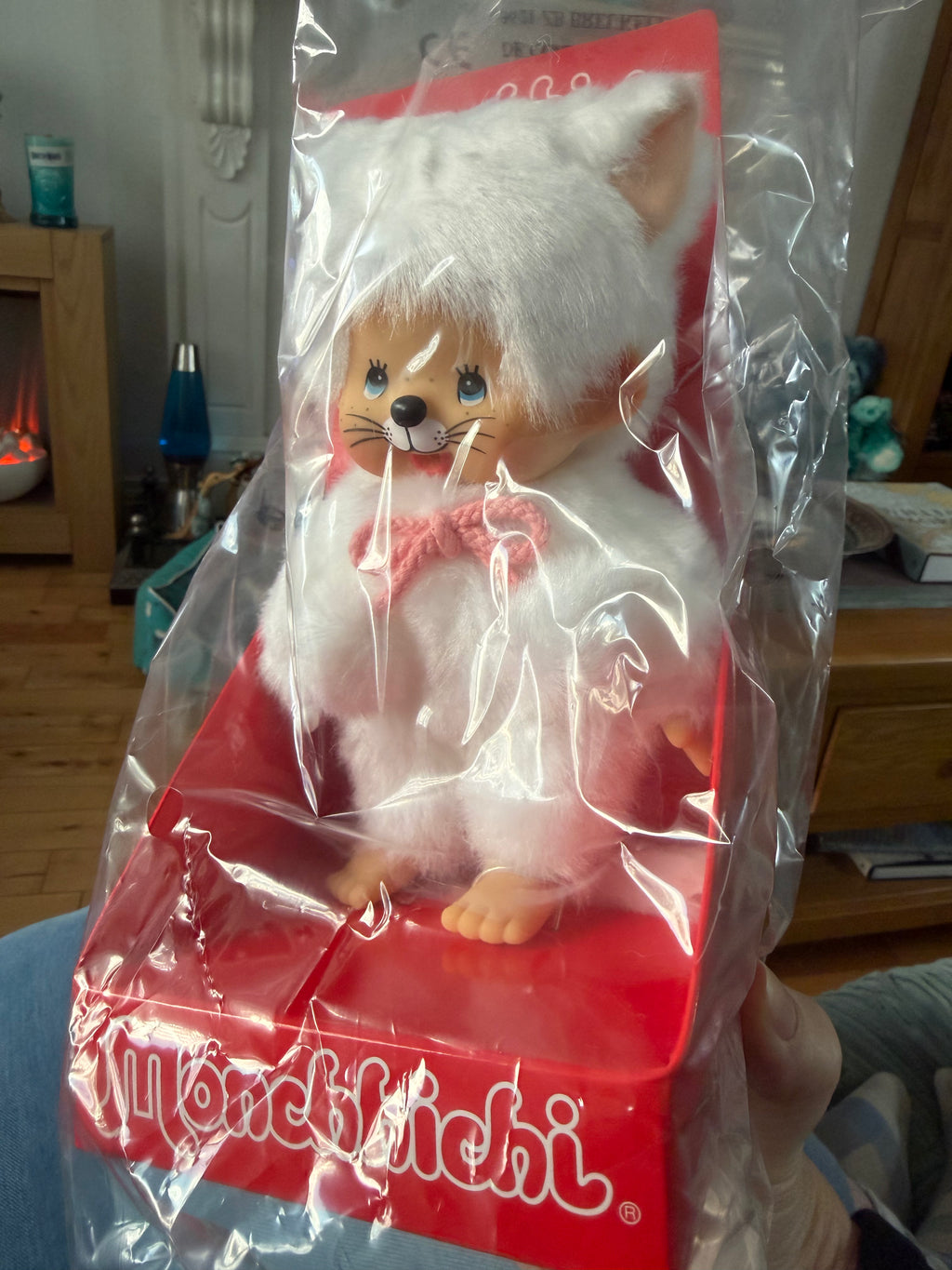 Monchhichi White Cat – 20cm | Sekiguchi | 204267