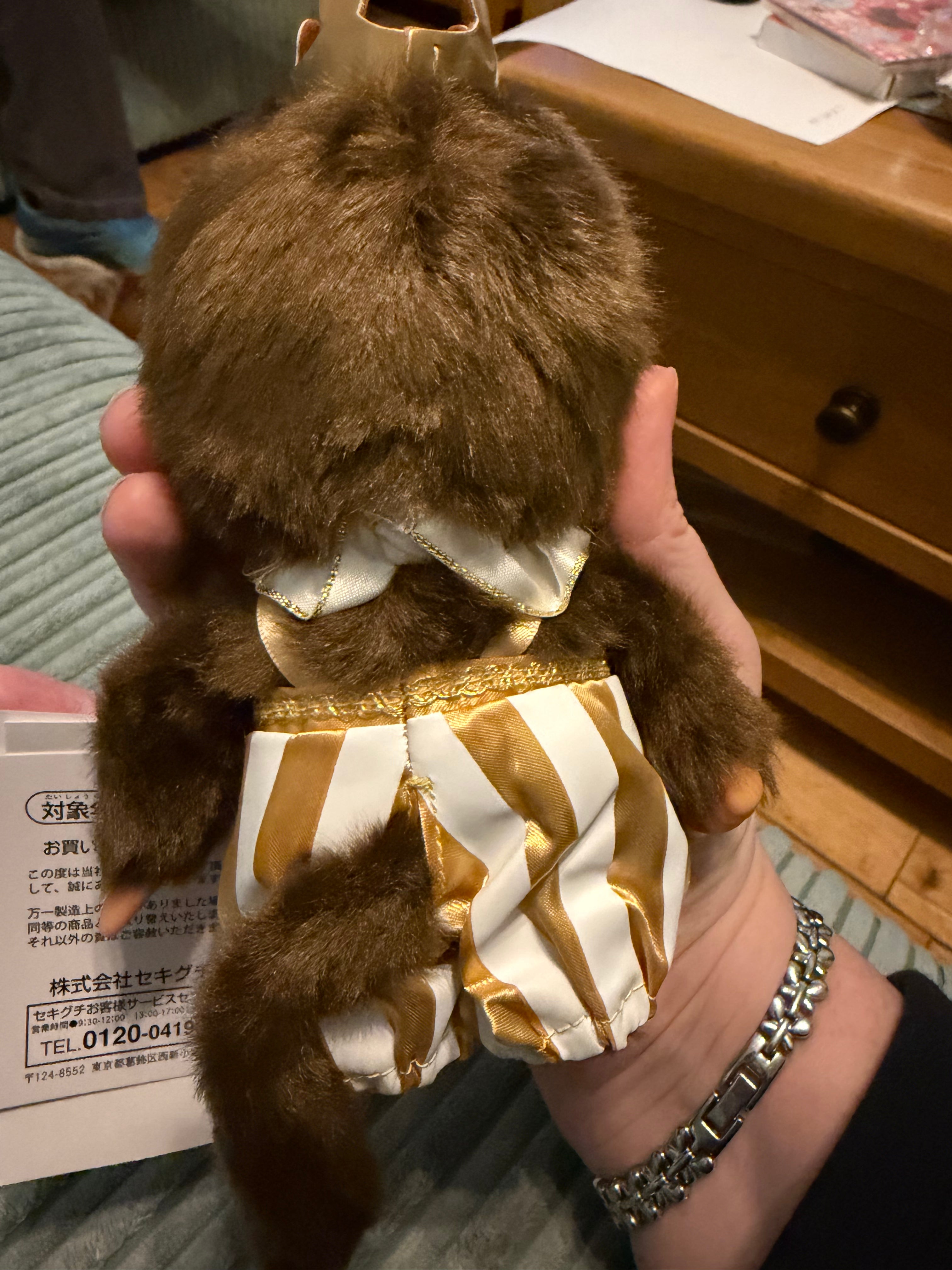 Monchhichi 50th Anniversary Let’s Party Plush – Boy & Girl | Gold Edition